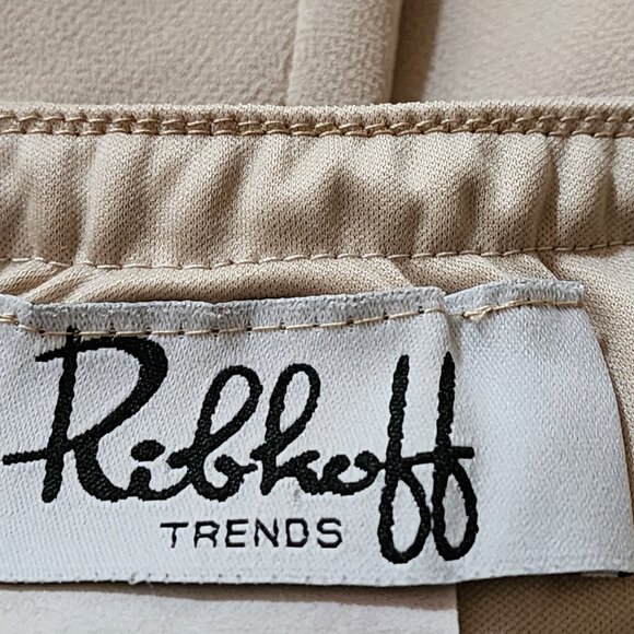 Joseph Ribkoff VTG Beige Floral Beaded Pull On Fairy Maxi Skirt - Picture 6 of 9